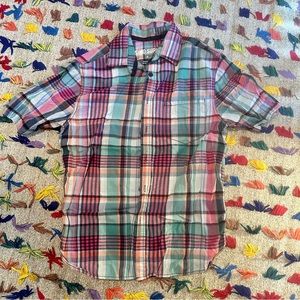 Mission Supply Co. - bright short sleeve plaid button up